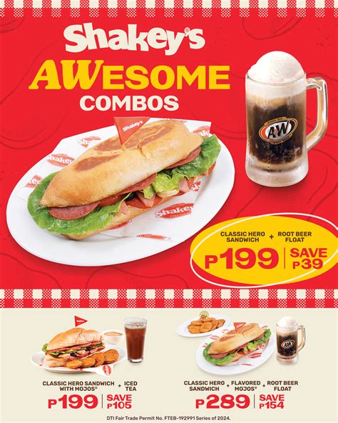 Shakey's AWesome Combos Promos .